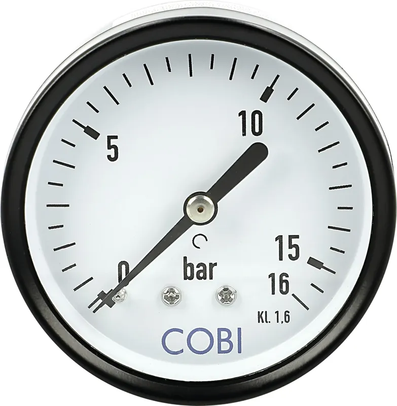 Hücobi Manometer, Anschluss 1/4" hinten, 0 bis 16 bar, 8126 006016 Ausverkauf