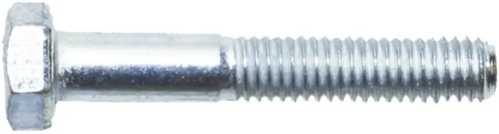 Nur Heute Sechskantschraube DIN 931; ISO 4014 metrisch 10.9, verzinkt; blau passiviert (A2K) mit Schaft
