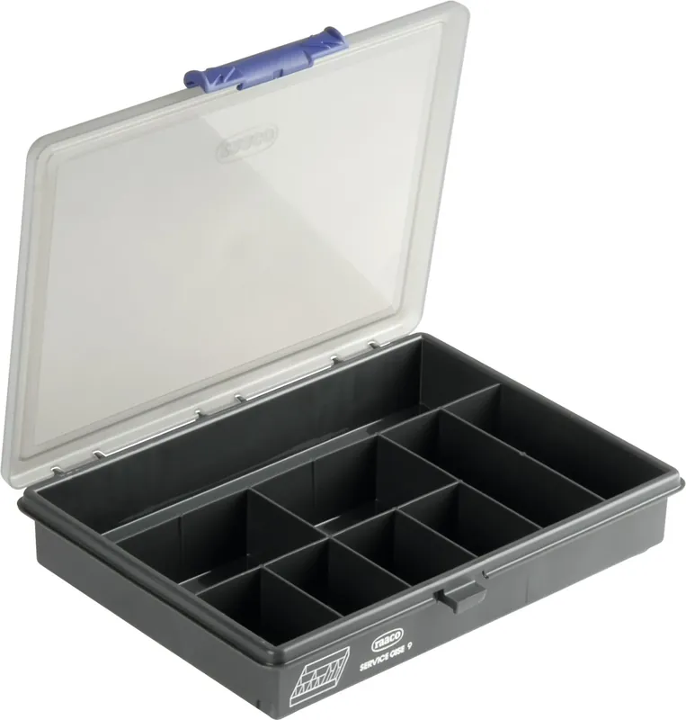 Herth + Buss Sortimentskasten 240 x 43 x 195 mm, 9 Fächer, Kunststoff, 99 994 521 Geprüft