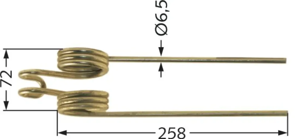Ausverkauf Pöttinger Kreiselheuerzinken links/rechts 249/295 x 72 x 6,5 mm, für Heuraupe 220, 240, 436.017