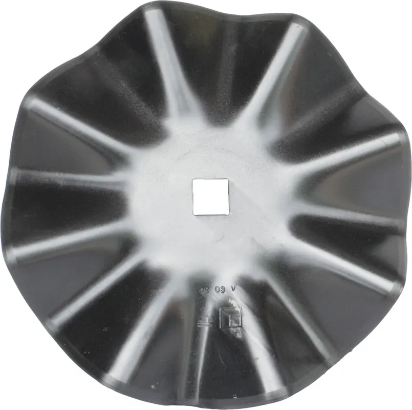NIAUX 200 Eggenscheibe 510 x 5 mm, ZB Vierkant, 41 x 41 mm, gewölbt, gewellt, für Quivogne, 31-451040 Expressversand