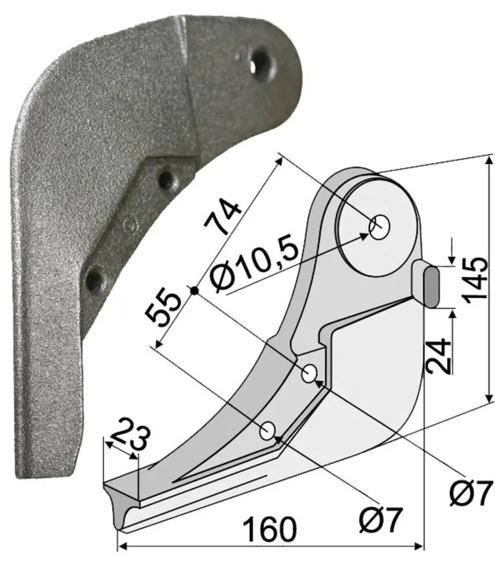 Billig Industriehof® Säschar 23 x 145 x 160 mm, für Sämaschine Accord Monopill, 99.AC-04
