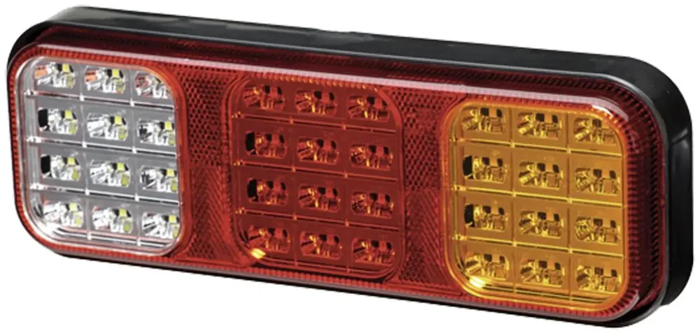Hella® LED-Schlussleuchte links/rechts 12 – 24 V DC, 284 x 100 x 37 mm, Schluss-, Brems-, Blink-, Rückfahrlicht, 2VP 357 018-001 Markenprodukt