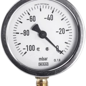 Nur Heute Gaspardo Vakuum-Manometer, Ø 80 mm, Betriebsdruck von/bis (kalk) 0 bis -1 bar, F03151288R