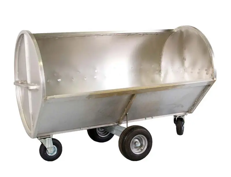 Mistcontainer aus Edelstahl, 1400 Liter Geprüft