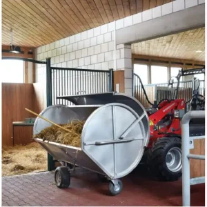 Mistcontainer aus Edelstahl mit Edelstahldeckel, 1400 Liter Preisreduziert