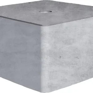 Abdeckung für Einbauhülse Quadrat 90 mm, Edelstahl Versand Am Gleichen Tag