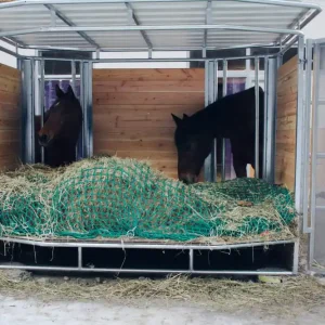 Heudepot Rund- und Quaderballen mit 4 Fressplätzen Preisknaller