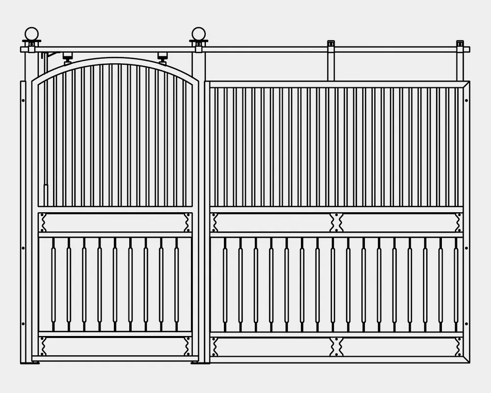 Pferdeboxenfront Nando Aktuell
