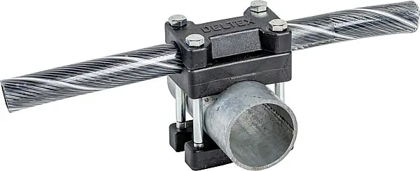 Kreuzklemme für flexibles Nackenseil und Liegeboxenbügel, Ø 50 mm Solange Der Vorrat Reicht