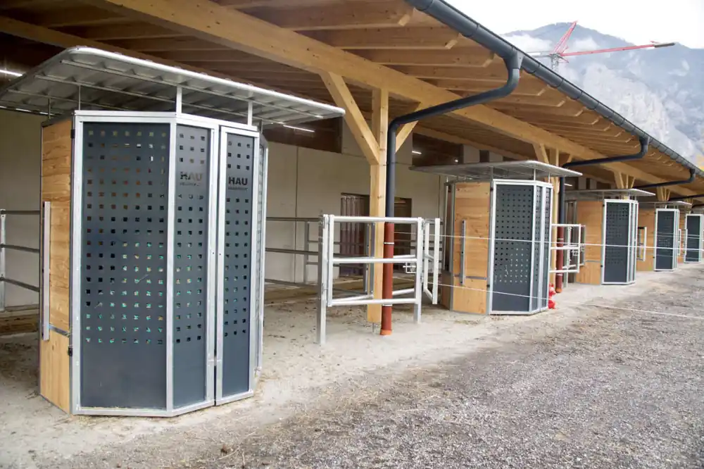 Heudepot Rundballen 2 Fressplätze Expressversand