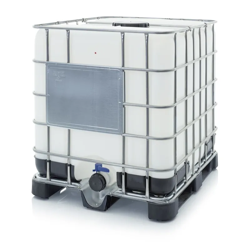 Abverkauf IBC Container mit Kunststoffpalette mit Anschlussöffnung NW 80 mit UN-Zulassung