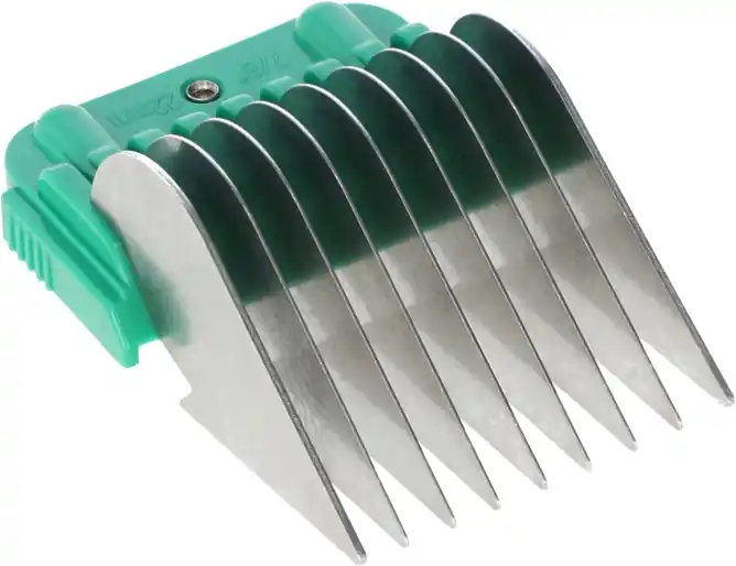 Edelstahl-Aufsteckkamm SnapOn, Schurhöhe 22 mm, grün Rabatt