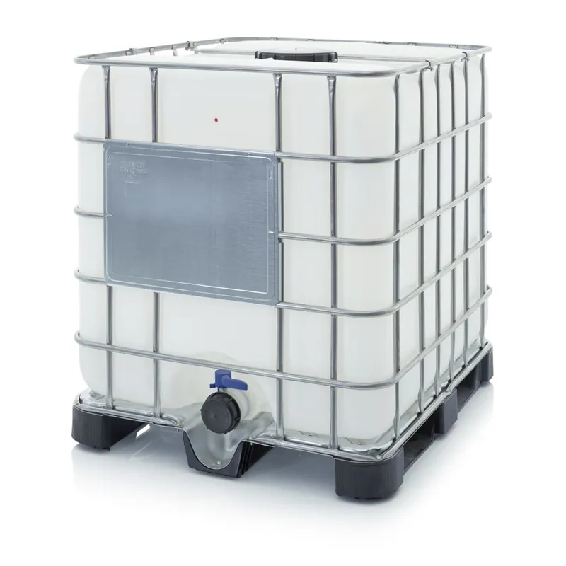 Jetzt Bestellen IBC Container mit Kunststoffpalette mit Anschlussöffnung NW 80