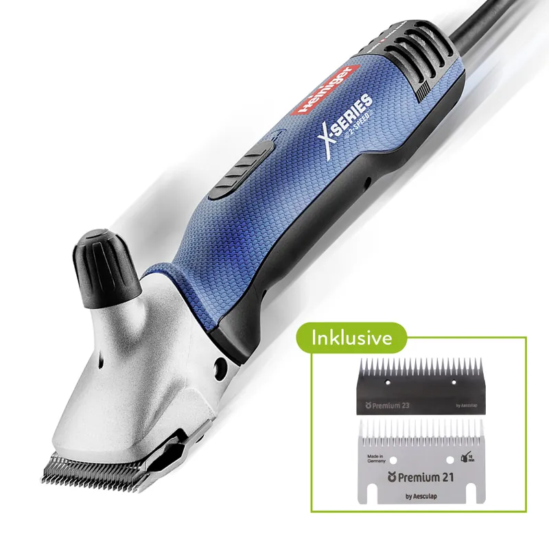 Kracherpreis XPERIENCE 2-SPEED Viehschermaschine mit Schermesser-Set 21/23