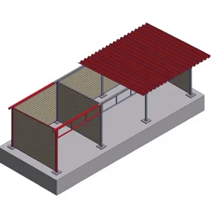Anbausatz für Weidehütte Tiefe 3,50 m Top-Angebot