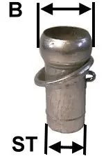 Müthing V-Teil - Schlauchtülle verzinkt NW 150 Kugelmaß 178 mm Schlauchtülle 150 mm Bestseller