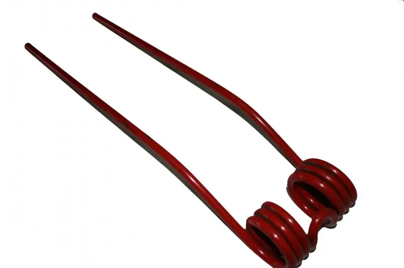 Jetzt Kaufen Müthing Heuerzinken rechts passend für CLAAS, rot, für Wirbelwender DM40 mm