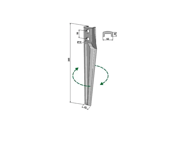 Industriehof RH 105 R - Kreiseleggenzinken, Ausführung rechts Vergleichs-Nr. 301896 Letzte Chance
