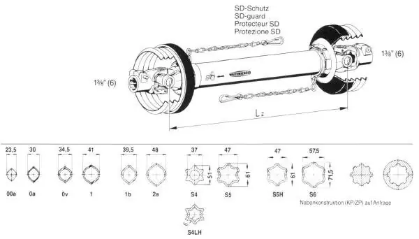 Walterscheid Walterscheid Gelenkwelle W 2400 komplett Länge 1.010 mm Profilpaarung 1b + 2a Meistverkauft