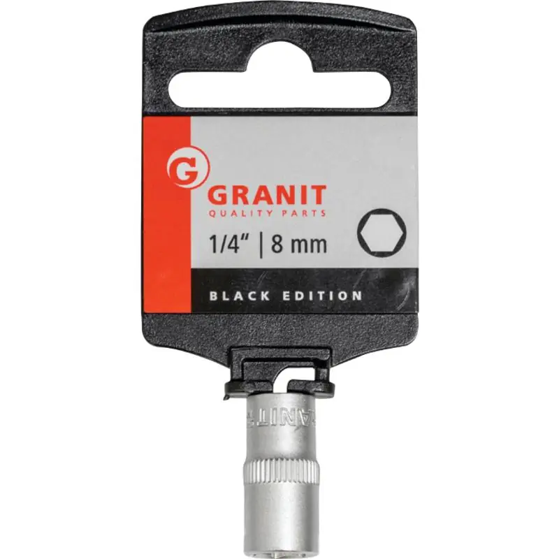 GRANIT Black Edition 1/4" Stecknuss, 8 mm Nur Heute