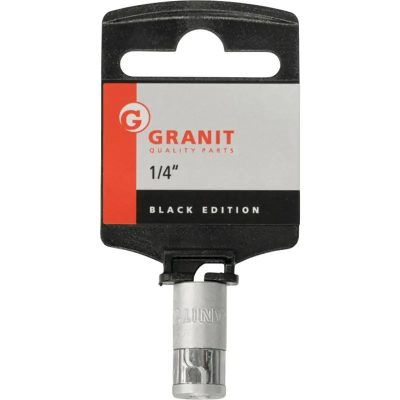 GRANIT Black Edition 1/4" Bit-Adapter-Steckn., mit Spannring Heißes Angebot