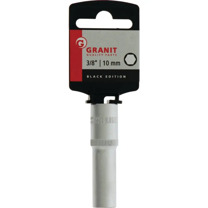 Günstig GRANIT Black Edition 3/8" Sechskant-Stecknuss, lang, 10 mm