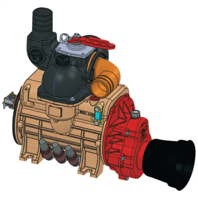 Jetzt Kaufen Battioni Pagani B&P Vakuumpumpe Ballast 9000 linksdrehend Kapazität 9030 l/min automatische Schmierung