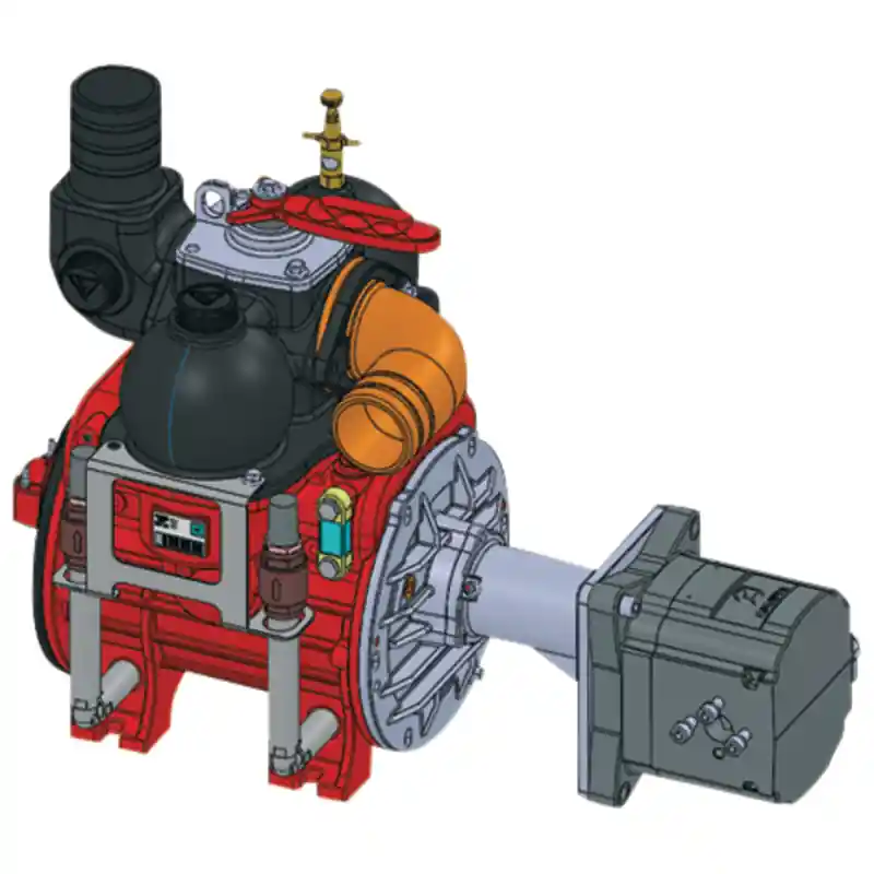 Jetzt Bestellen Battioni Pagani B&P Vakuumpumpe Ballast 13500 rechtsdrehend Kapazität 13845 l/min automatische Schmierung