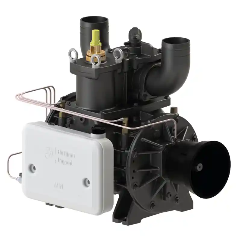 Markenware Battioni Pagani B&P Vakuumpumpe Ballast 16000 linksdrehend Kapazität 15210 l/min automatische Schmierung
