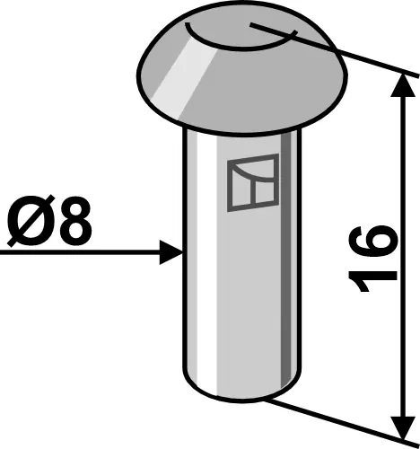 Industriehof Rundkopfniete Ø8x16 Rabatt