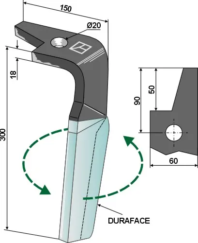 Must-Have Amazone Amazone Kreiseleggenzinken (Duraface) 300mm