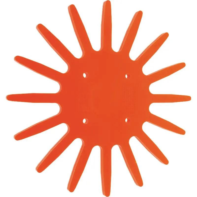 Highlight Granit Fingerstern Kunststoff – 370 mm, orange, weich, passend für K.U.L.T Hacktechnik