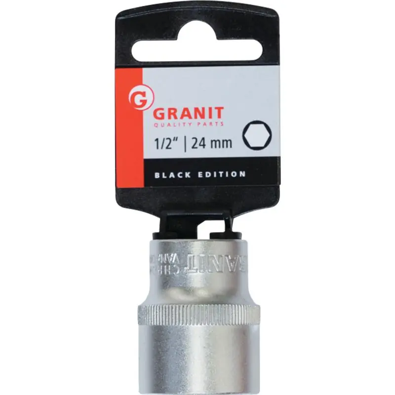 Bestpreis GRANIT Black Edition 1/2" Stecknuss, 24 mm