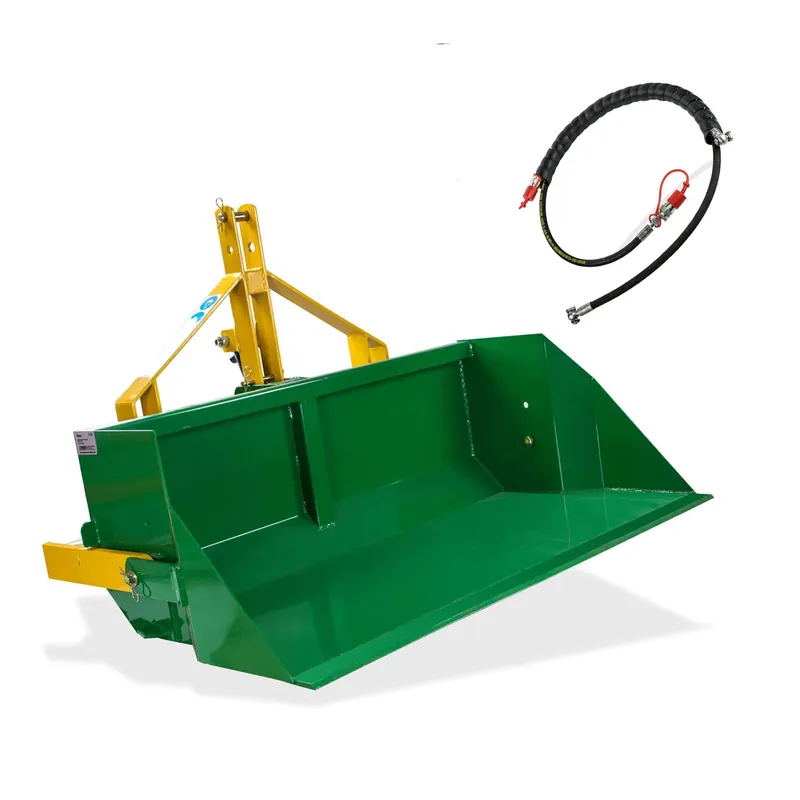 Traktor Heckschaufel Hydraulik Schaufel Kippschaufel 400kg mit Hydraulikschlauch Preiswert