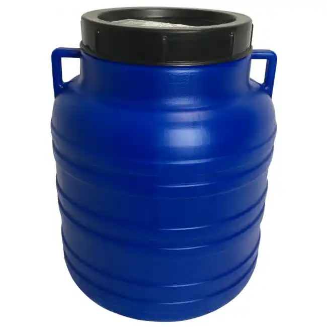 Weithalsfass 10L Blau Deckelfass Öffnung 13cm Regenfass Schnäppchen