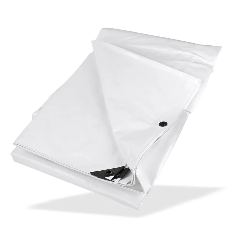 Günstig PE - Gewebeplane / Abdeckplane weiß 3x5m 210g/m²