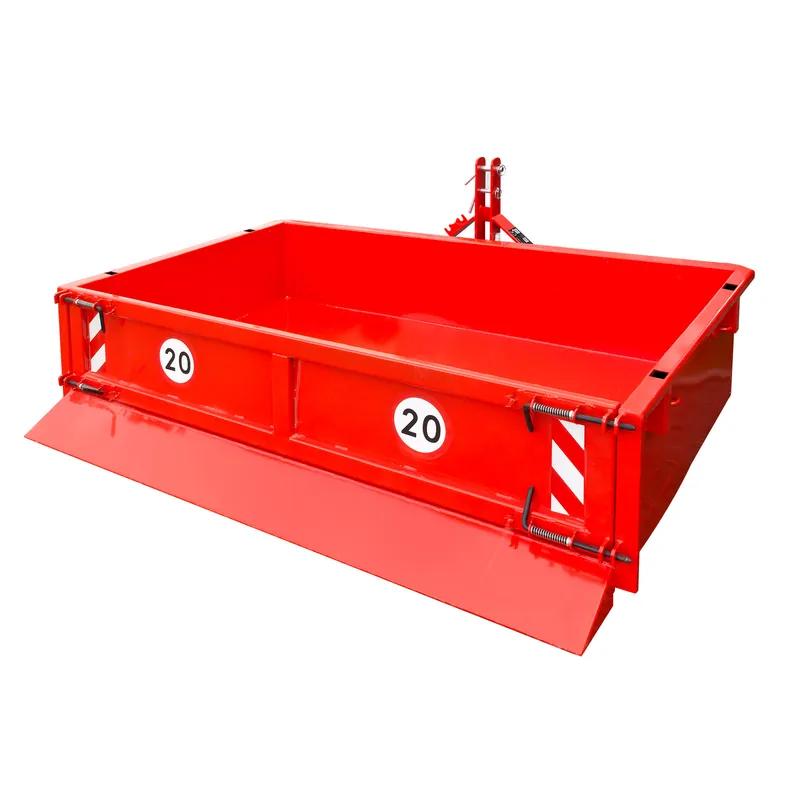 Heißes Angebot Heckcontainer / Kippmulde Kat 1 + 2 hydraulisch 220x125x40 cm