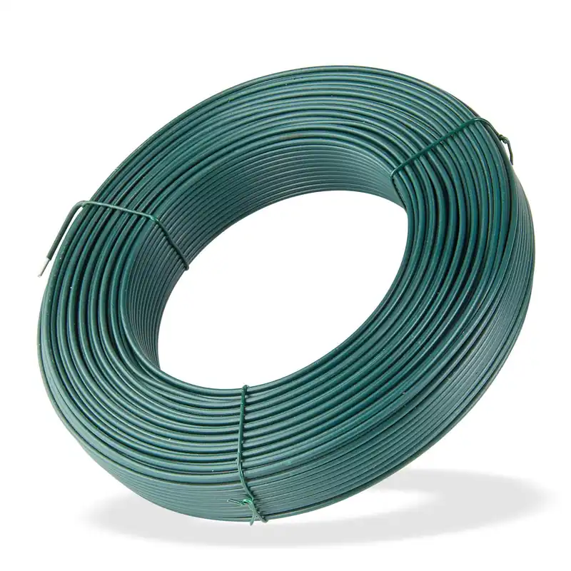Spanndraht grün 110m x 3,1mm Bindedraht Wickeldraht Maschendraht Neu