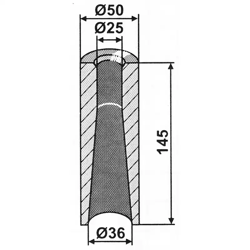 Einschweißbuchse 145x50 mm Online Kaufen