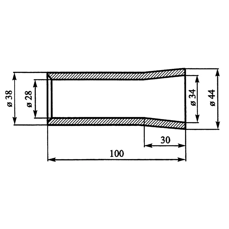 Bestseller Einschweißbuchse 100x44 mm
