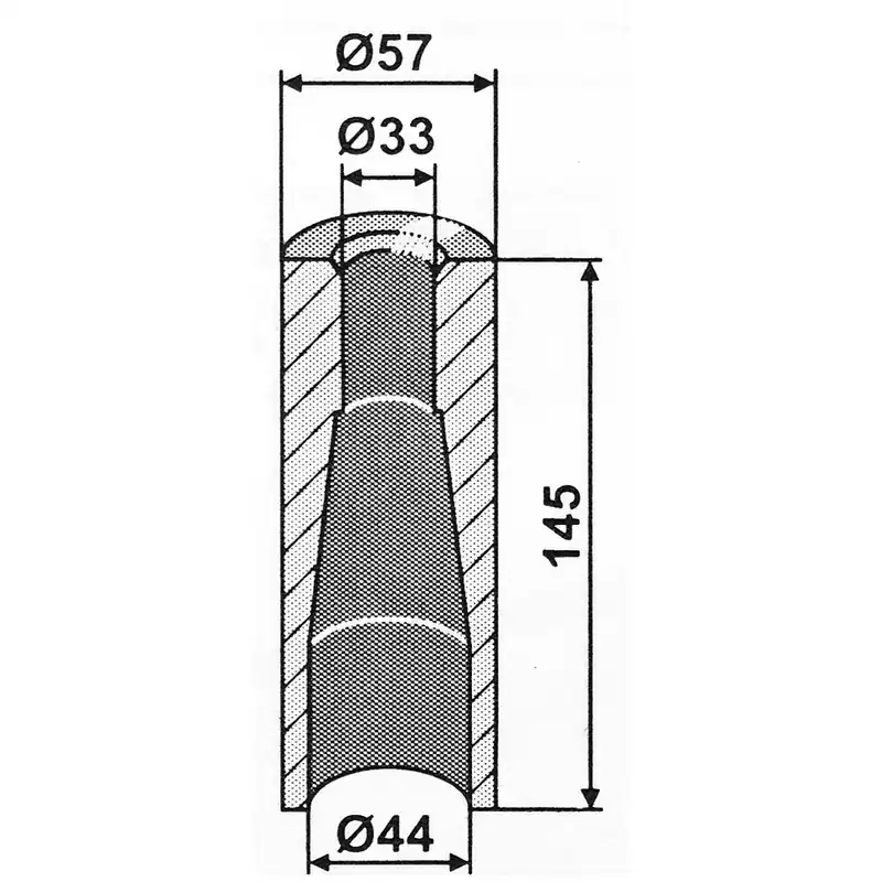 Einschweißbuchse 145x57 mm Billig