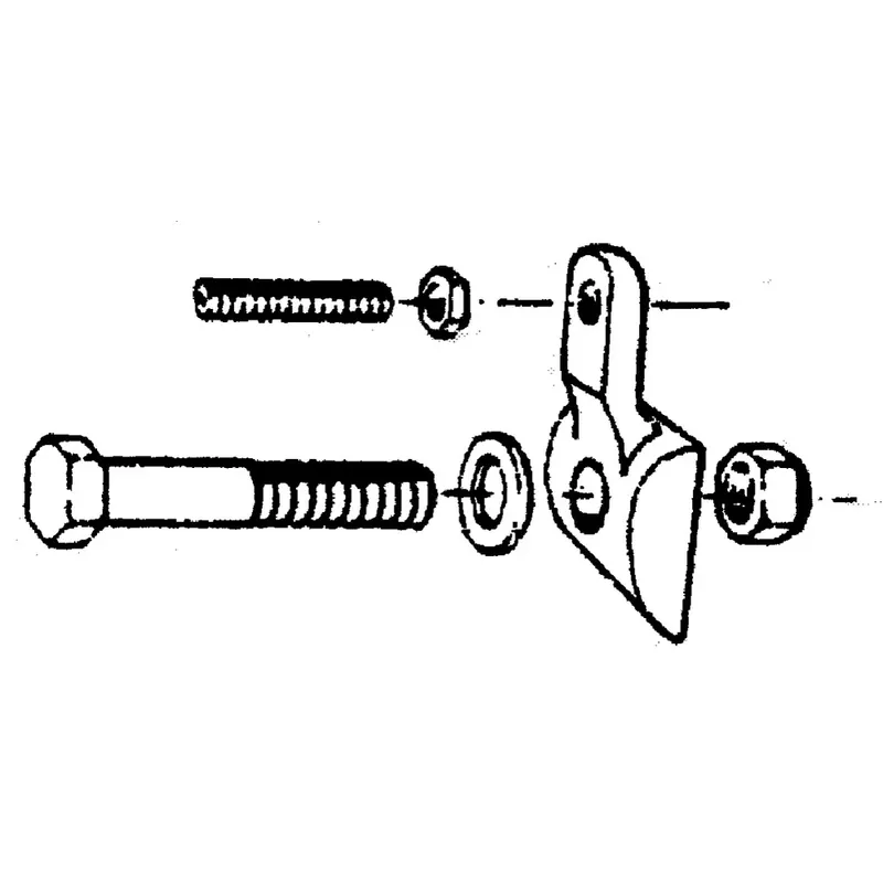 Zinkenhalter M12x60 mit Einstellschraube Abverkauf