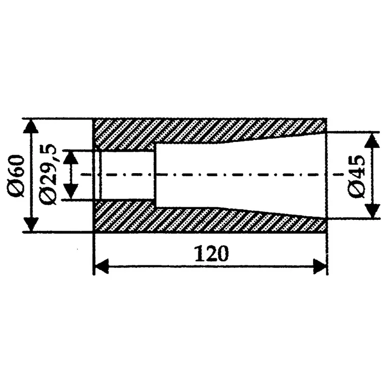 Neue Kollektion Einschweißbuchse 120x60 mm