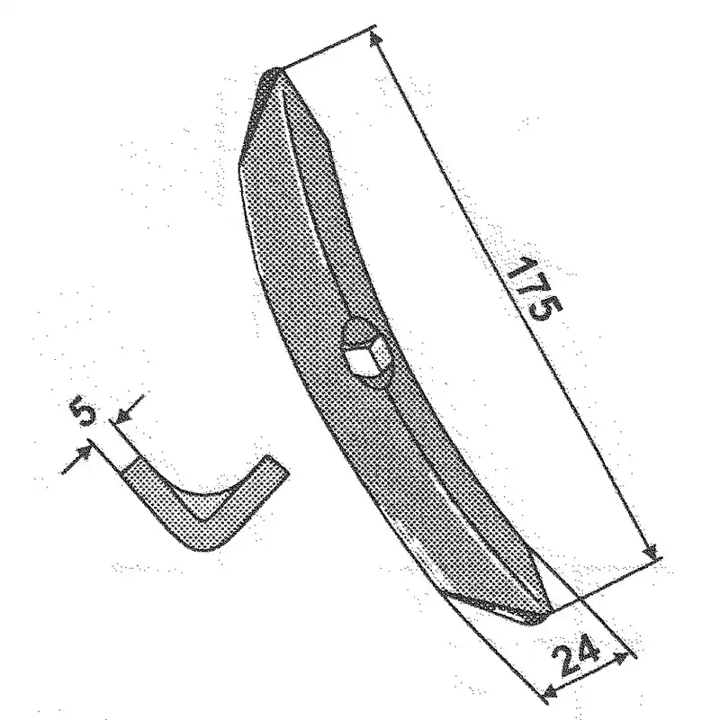 Billig Schar 24x5x175