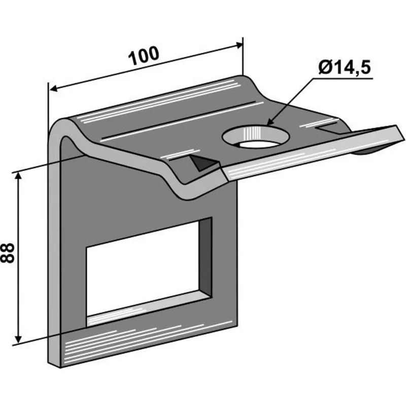 Zinkenhalter zu 70x12 Bestseller