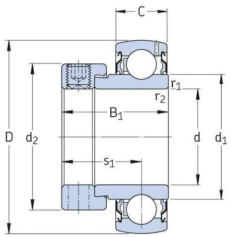 Lagereinsatz SKF (YET206104SKF) Neue Ware