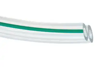 PVC Doppel Pulsschlauch, 2x 7 x 13 mm, grüner Streifen Sonderaktion