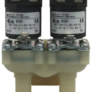 Sale A&K Müller Wasserventil doppelt, winklig 24 V = 3/4 Zoll Anschluss