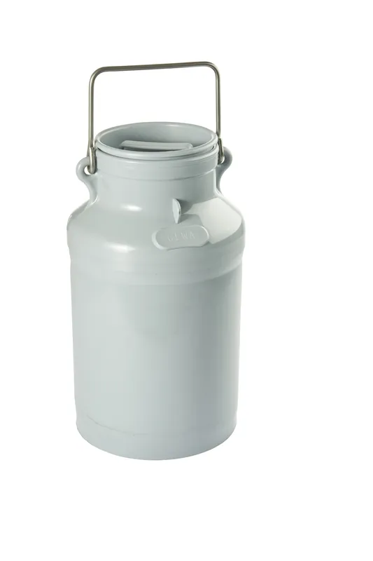 Echt Kunststoff Milchkanne, GEWA, mit Steckdeckel, 5 Liter